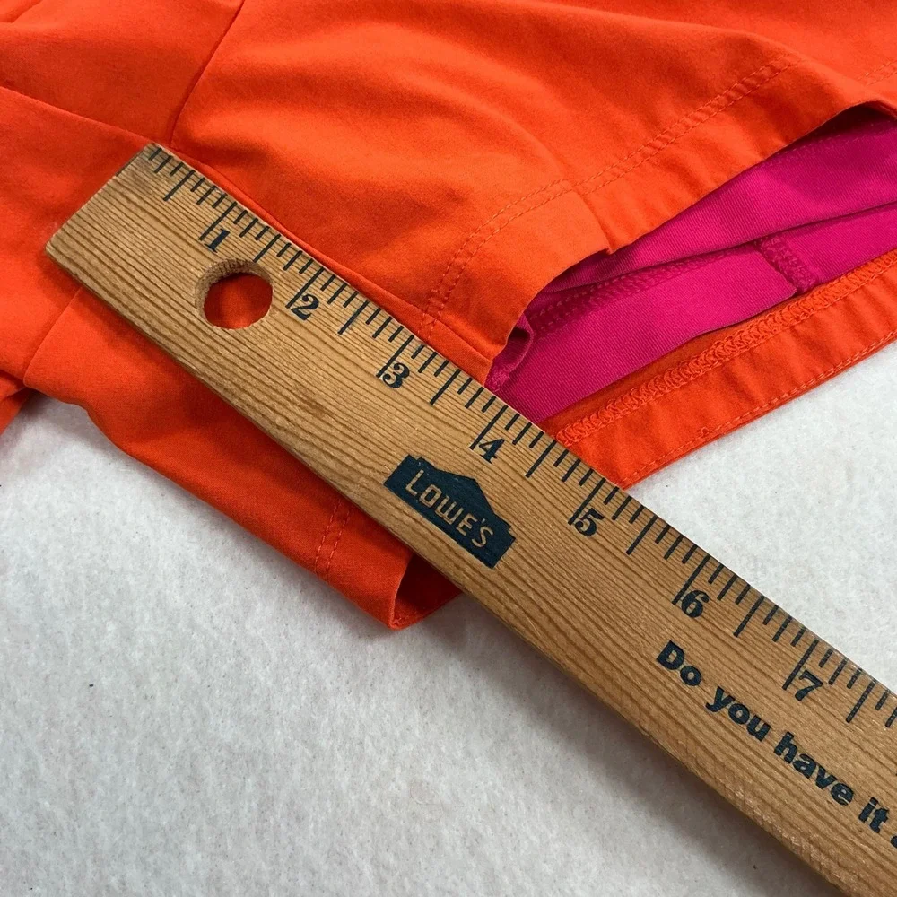 Nike Dri-FIT 2-in-1 Running Shorts Womens Medium Orange Pink Just Do It